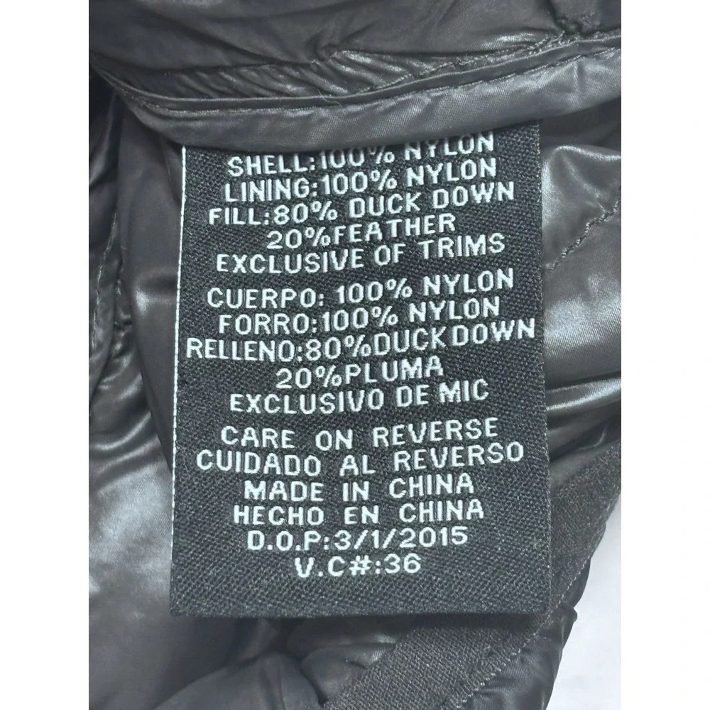 Hawke & Co Down Vest XXL Black Packable Puffer Full Zip‎ Outdoor Lightweight